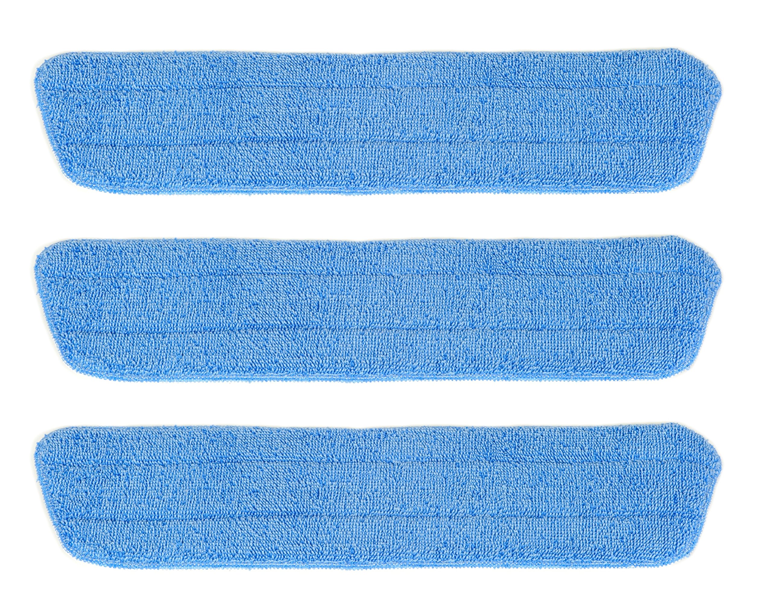 Household Swivel Mop Microfiber Damp Scrub Wet Pad (3 Pack)