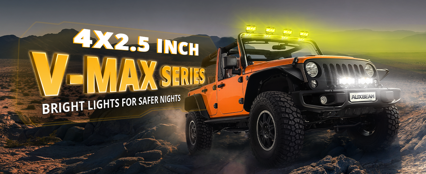 Amazon.com: Auxbeam V-MAX Series 4 Inch LED Pod Driving Lights