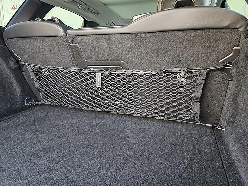 Miniatura 8 de Red de carga de malla elástica para maletero de automóvil estilo asiento trasero para Volvo XC60 2017-2023, organizador y almacenamiento de maletero