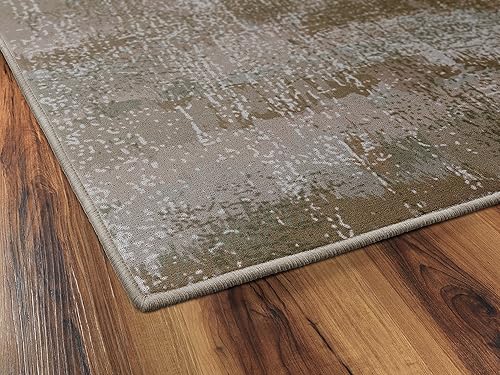 Miniatura 5 de Brumlow Mills EW10129-30x46 Tapete rústico vintage abstracto, 2'6" x 3'10", tonos de tierra, Tela, Marrón