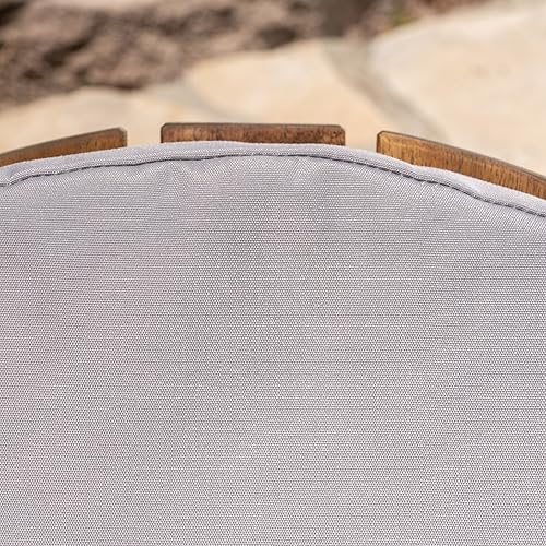 Miniatura 3 de Christopher Knight Home Terry - Cojines para sillas Adirondack resistentes al agua (juego de 2), gris, 2 unidades (paquete de 1), gris