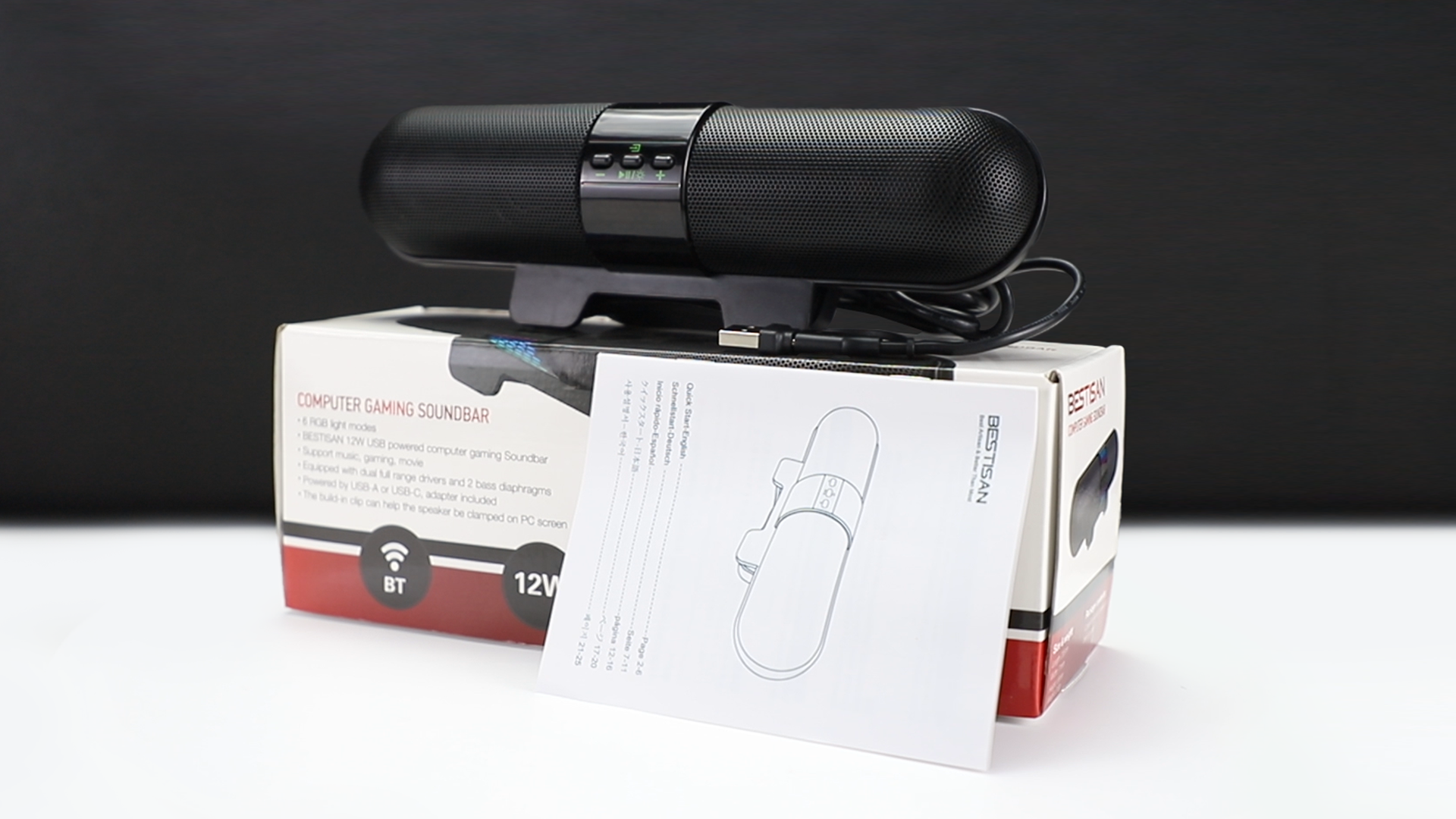 Amazon.com: BESTISAN Computer Speaker, Bluetooth 5.3/Wired USB A/C