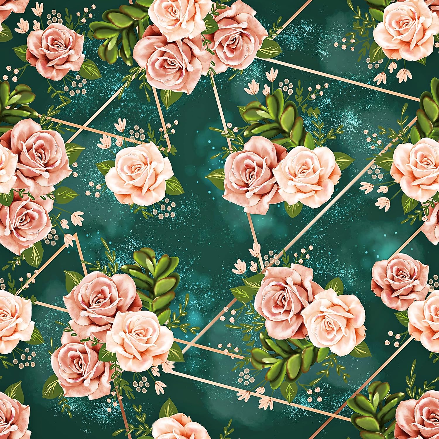 Yullpaper Vintage Floral Peel and Stick Wallpaper Removable Pink Rose