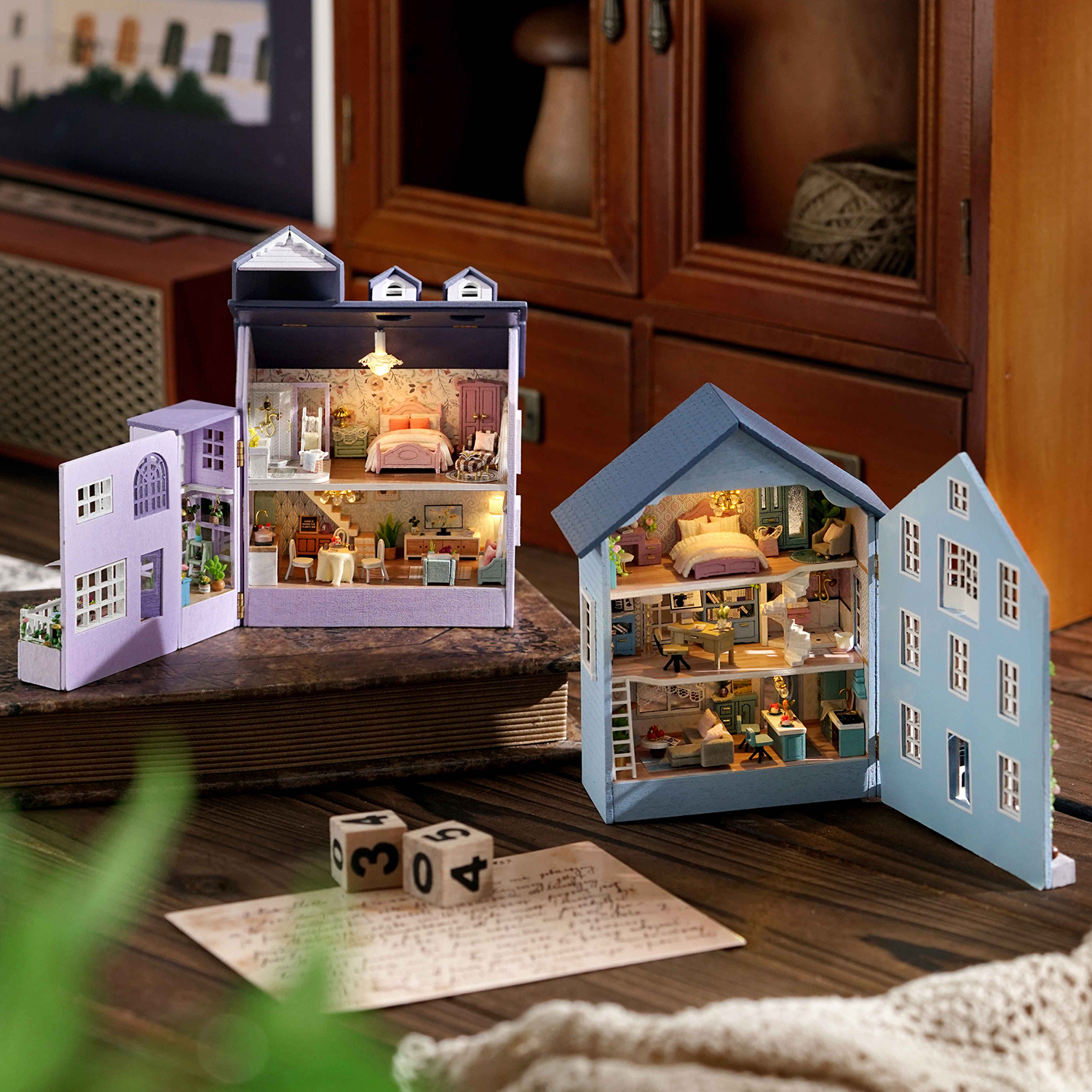 Amazon.com: TuKIIE DIY Miniature Dollhouse Kit with Furniture, 1