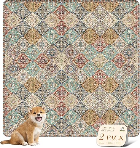 Miniatura 126 de nunubaby Almohadillas lavables para orina de perros, elegante, antideslizante, a prueba de fugas, reutilizable, ultraabsorbente, para jaulas y