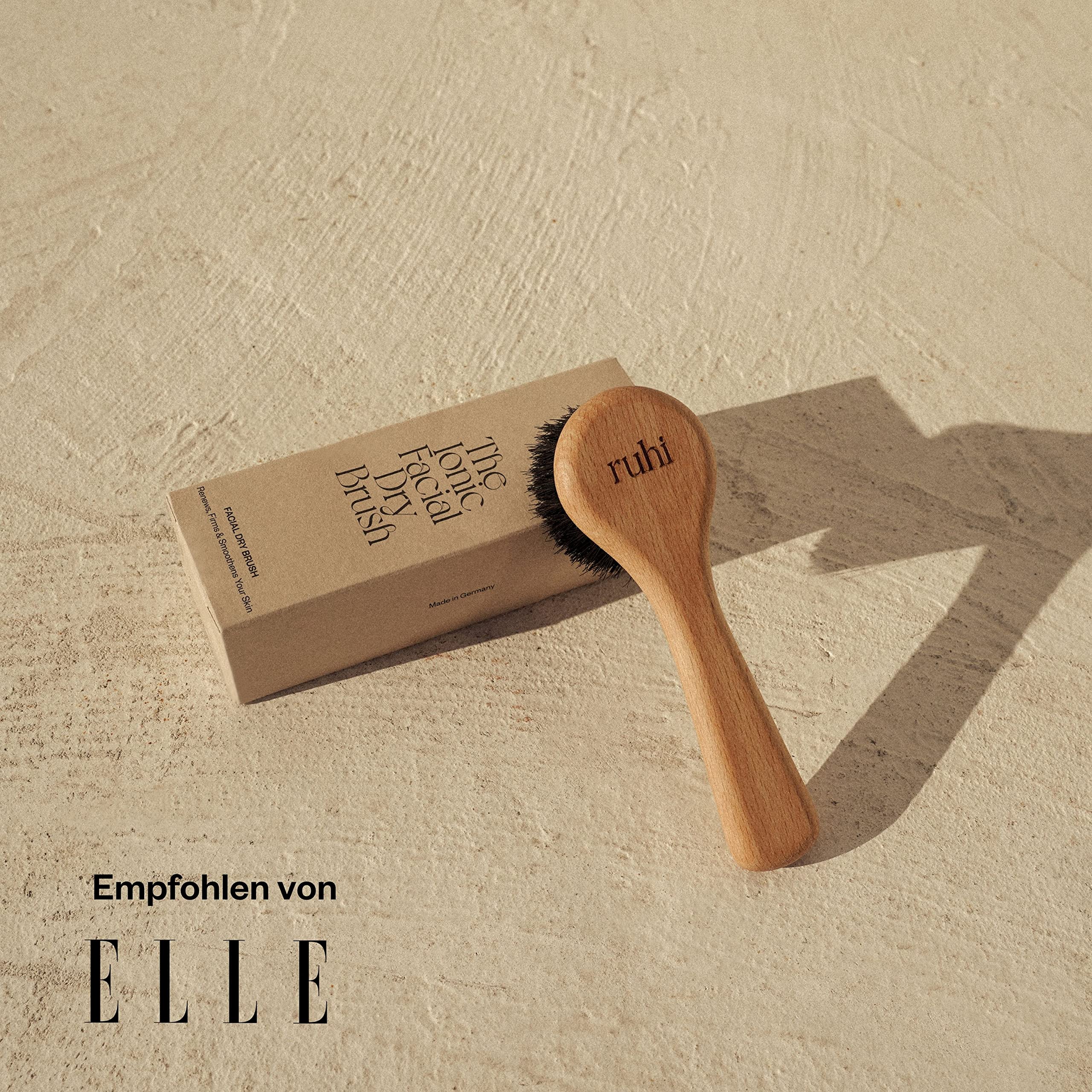 ruhi Brosse monastique pour le visage / brosse en cuivre / brosse pour le visage en cuivre, poils naturels et sans plastique pour brossage à sec / brosse de massage / brosse exfoliante fabriquée en