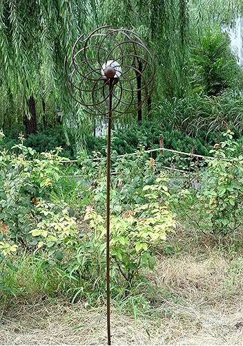 Miniatura 4 de Steady Doggie - Molinillo de viento solar con hojas de sauce 6.3 pies de iluminación LED con energía solar para decoración de patio y jardín