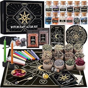 Amazon.co.jp: Wyspell 大型魔術キット 77個 - 魔女の祭壇の呪文セット