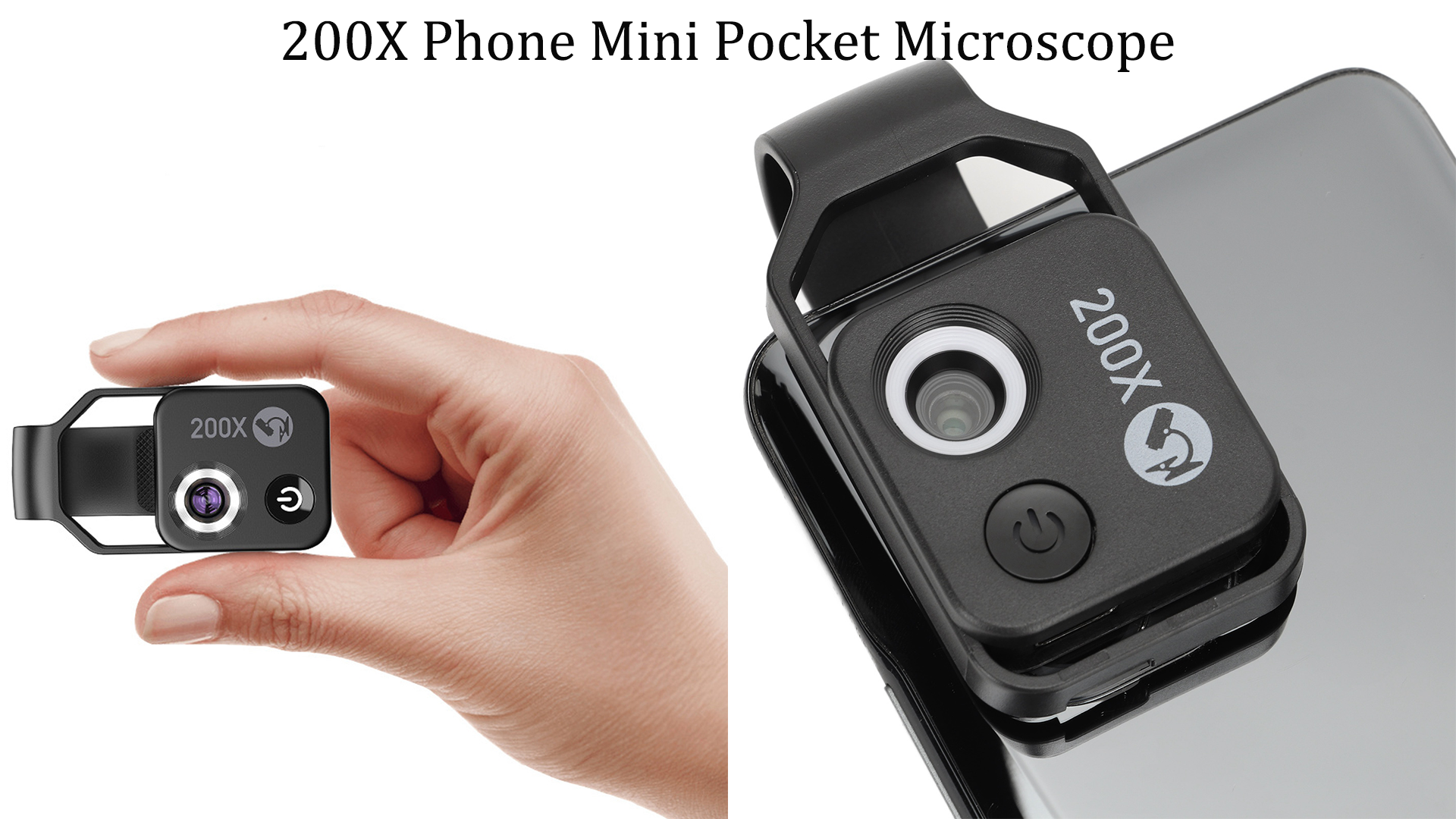 Aazon.co: 200X Phone Ini Icroscope,Portable Icroscope With LED Light, Clip Phone Icroscope - View #8