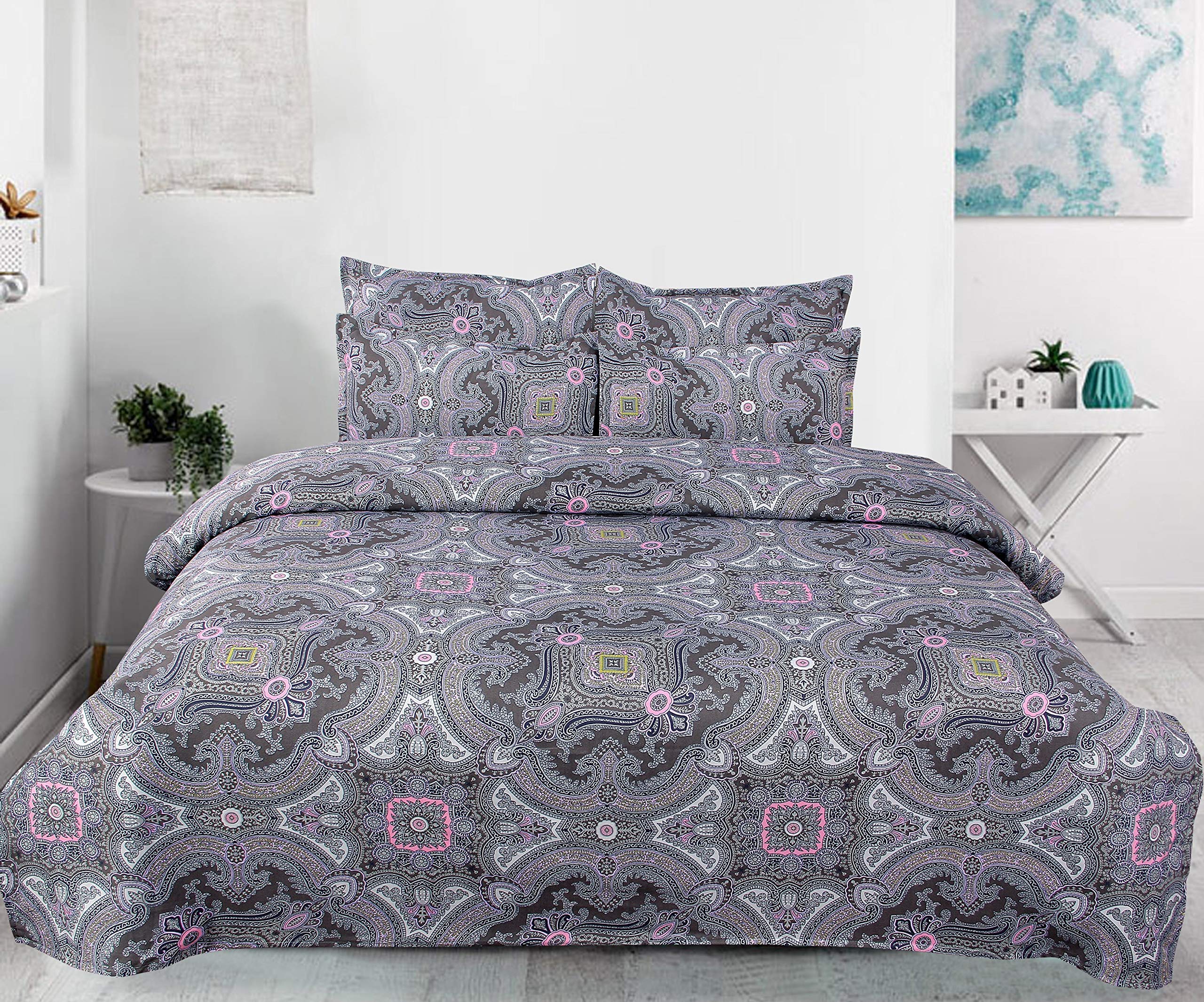 Royal DyeingBrew Double Bedsheet with 2 Pillow Covers