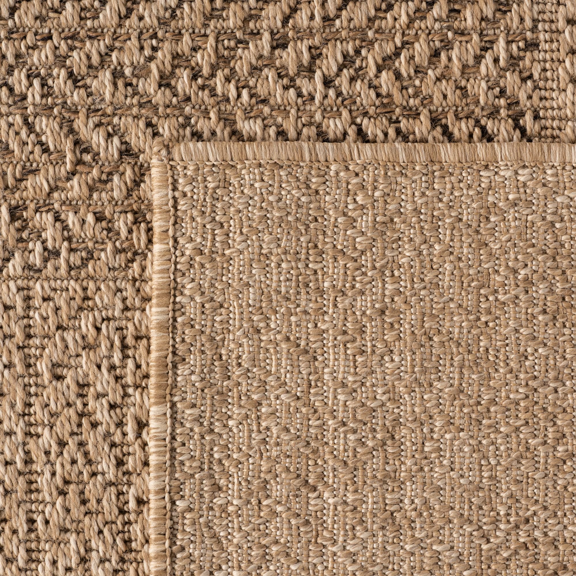 Carpetsale24 Alfombra para Interior y Exterior - Robusta, Resistente a la Intemperie y fácil de Limpiar, con Efecto de Yute Natural, Ideal para salón, Cocina, terraza, jardín y balcón, 160x230 cm