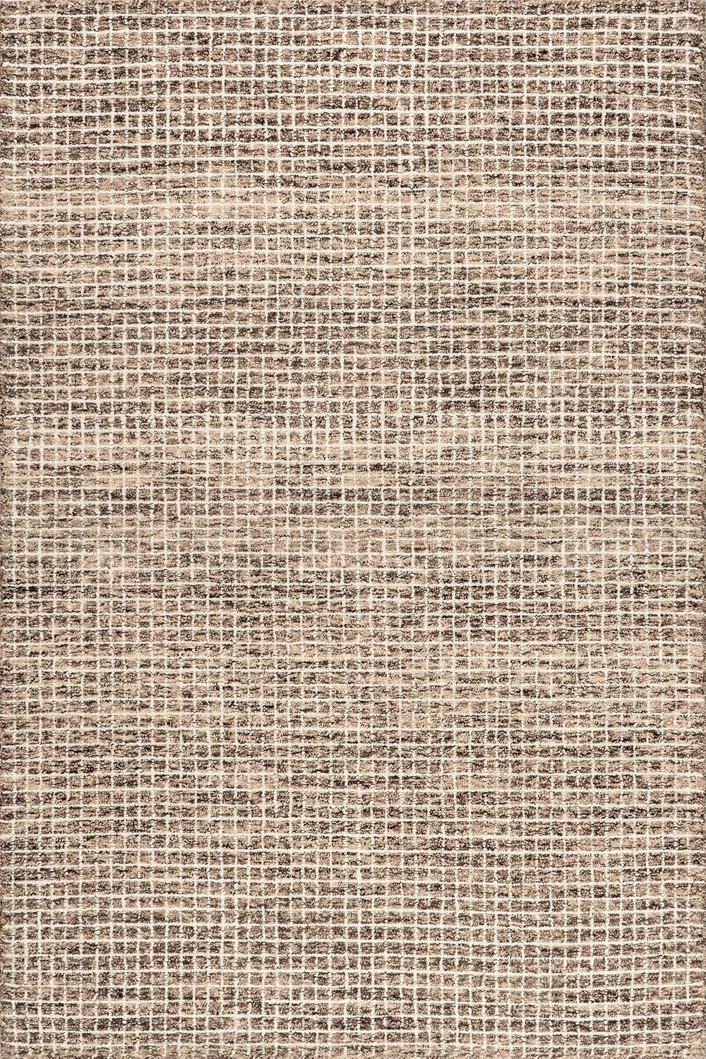 Rugs USA Melrose Brown/Ivory, 7'6 x 9'6, Handmade, Wool & Cotton, Soft and Cozy, High Traffic, Stain Resistant, Easy Clean, Durable Area Rug for Bedroom, Living Room, Dining Space, Den, Entryway