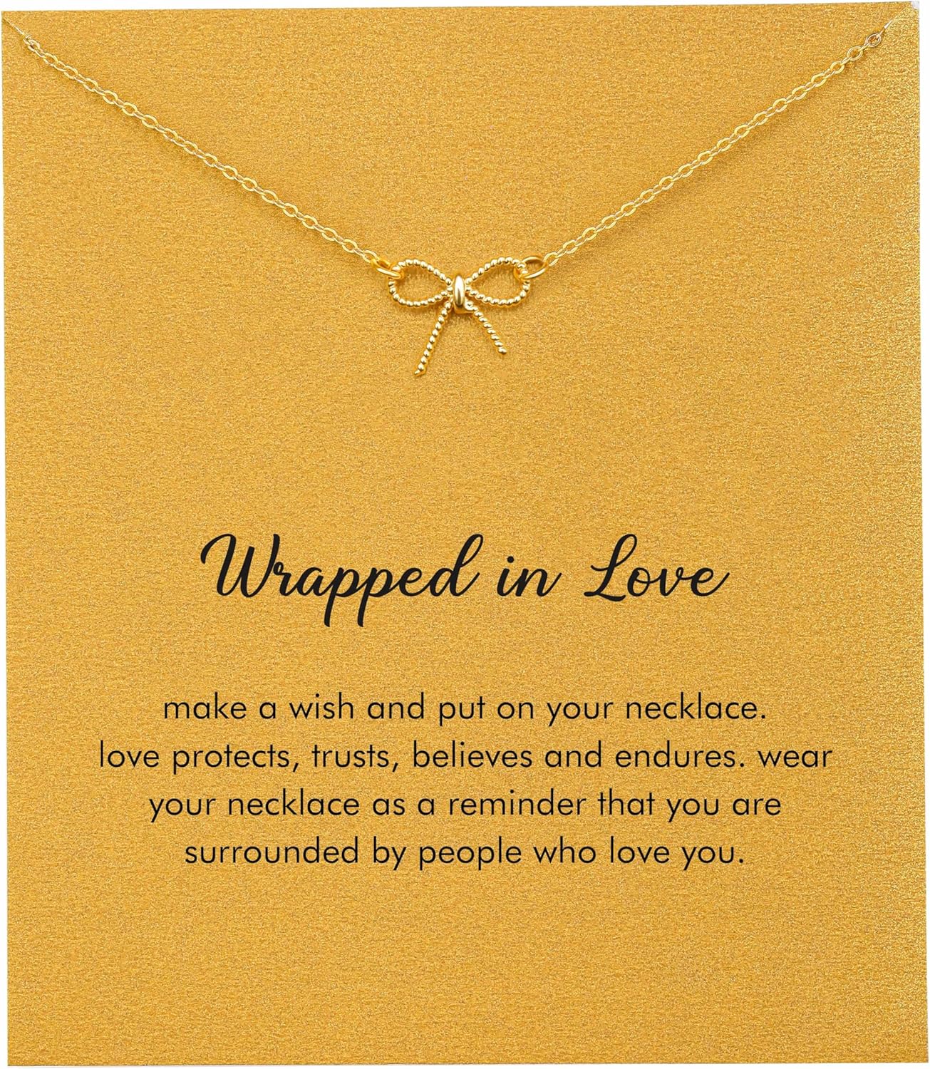 RZKING Golden Necklace for Women Dainty Butterfly Heart Bow Rose