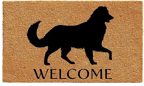 Calloway Mills AZ105621729 Alfombra Australian Shepherd 17 x 29 pulgadas, color natural/negro