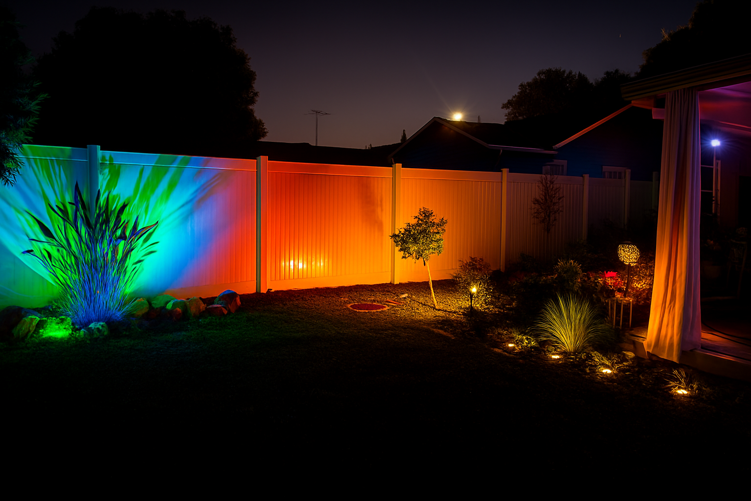 ❣️SOLAR. RGB Solar Multicolor Lights Outdoor, 7 Lighting Modes Solar Light