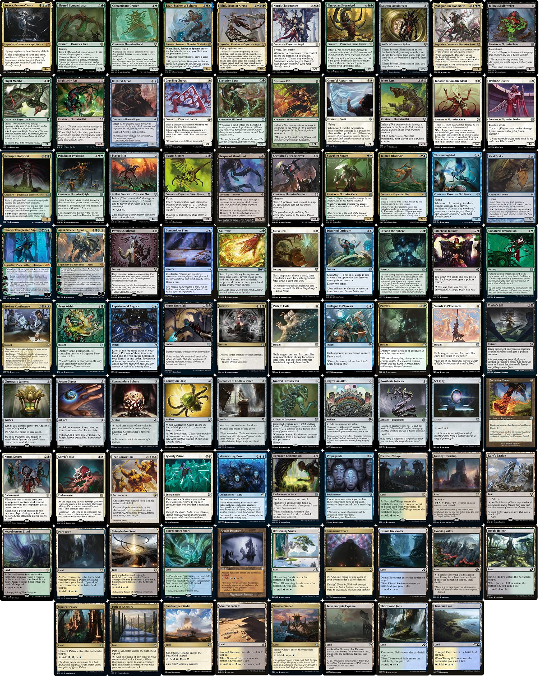 MTG 感染パーツセット Amazon.co.jp: Commander Atraxa 毒性感染デッキ - ブラック ホワイト