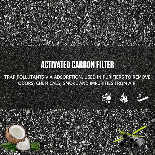 Miniatura 6 de Nispira Reemplazo de prefiltro de carbón activado compatible con Sharp FZ-A80DFU Plasmacluster purificador de aire modelo FP-A60UW y FP-A80UW, 4