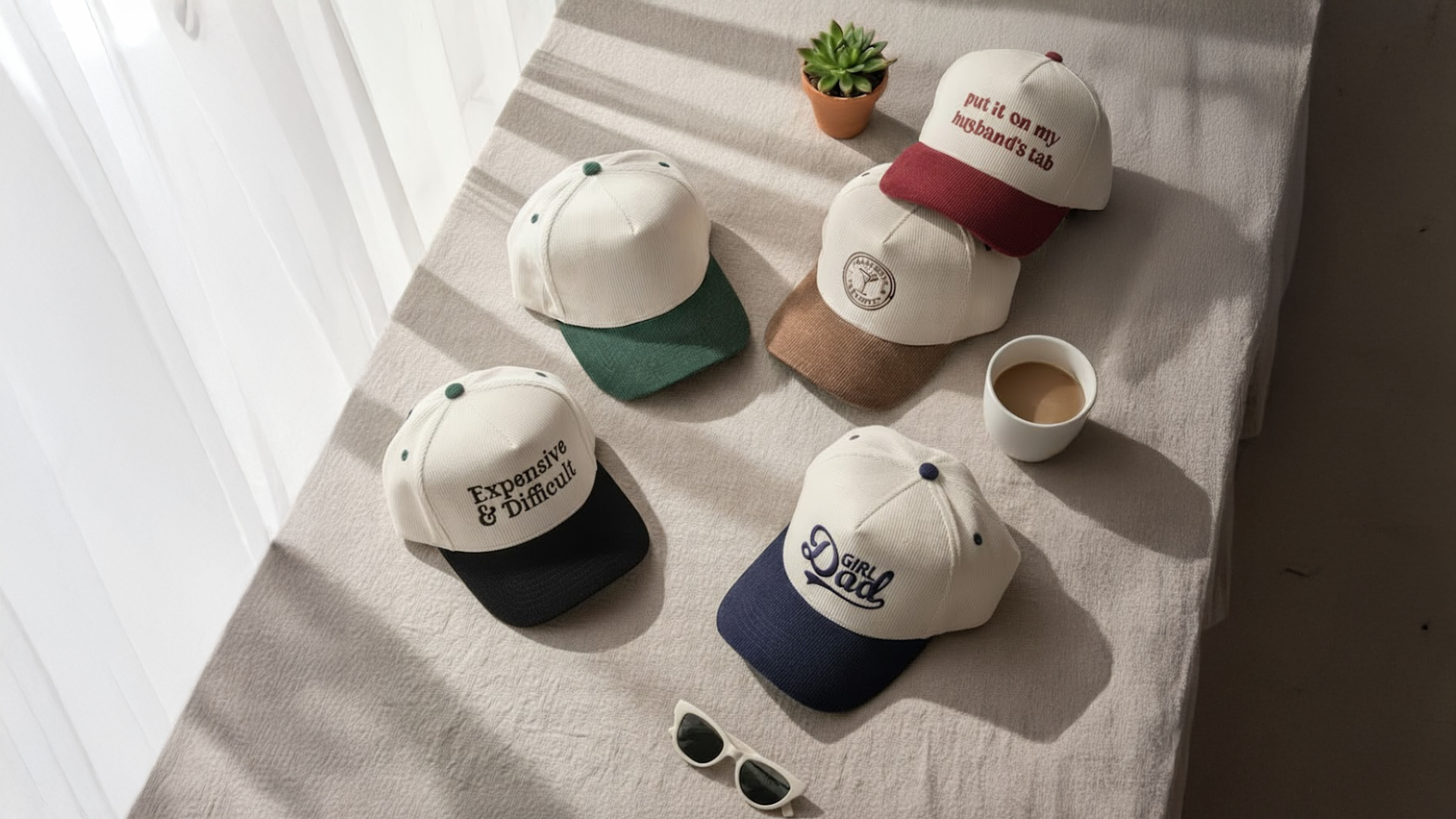 Funky Junque Two Tone Vintage Corduroy Snapback Hat  display picture 3