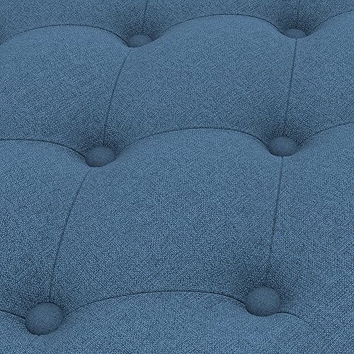 Miniatura 9 de HUIMO Otomana con almacenamiento, banco otomano de almacenamiento de 51 pulgadas con botones, bisagra de seguridad para dormitorio en telas