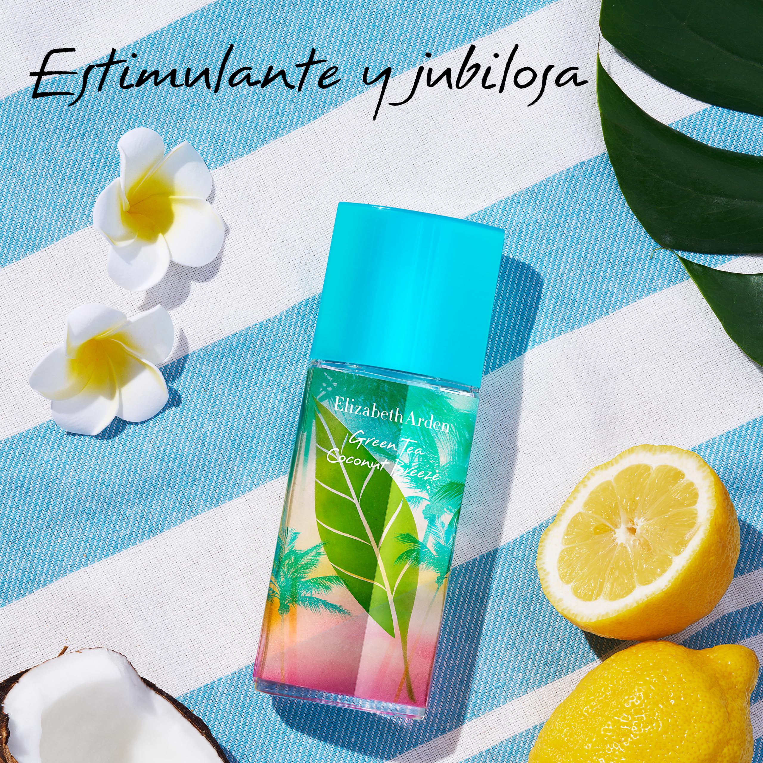 Elizabeth Arden - Green Tea Coconut Breeze Honey Drops, Crema Corporal Hidratante Fragancia de Coco 500 ml + Elizabeth Arden - Green Tea Coconut Breeze, Eau de Toilette 100 ml