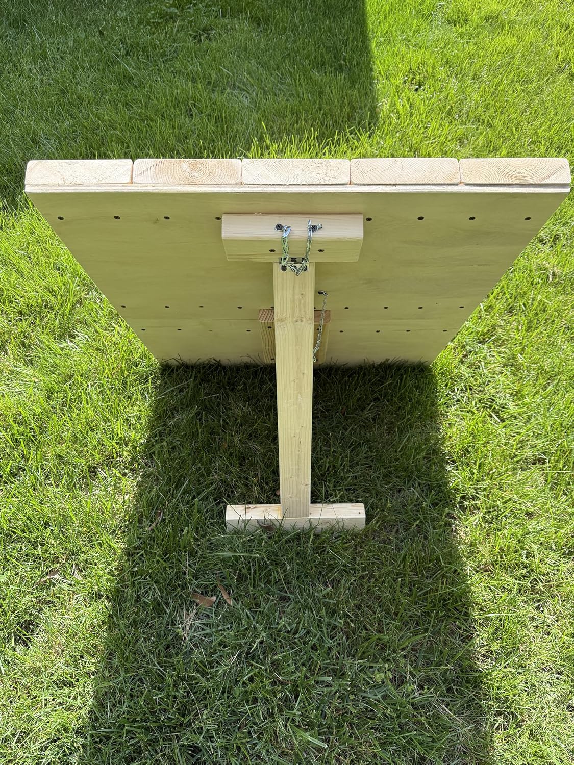 Heavy- Duty Wooden Throwing Target for Axes & Knives -Foldable A-Frame Stand