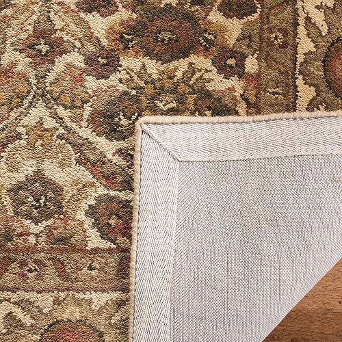 Miniatura 91 de SAFAVIEH Antiquity Collection AT51C - Alfombra de pasillo de lana tradicional oriental prémium hecha a mano, 2 pies 3 pulgadas x 8 pies