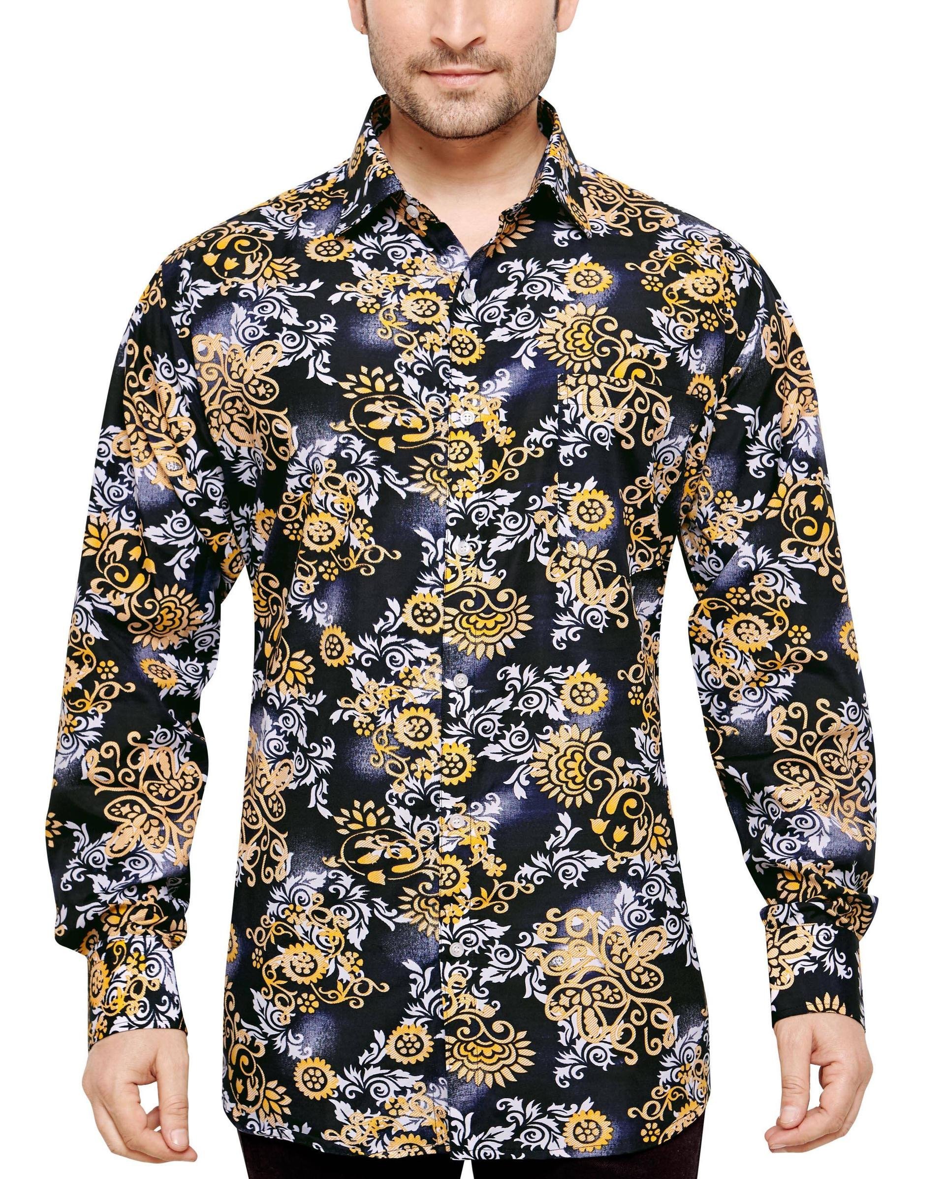 GORDON BISHOP Men's Regular Fit Classic Long Sleeve Casual Shirt