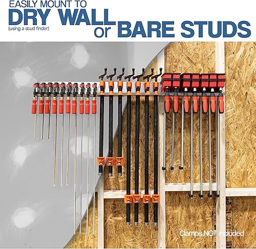 Miniatura 6 de Fulton Woodworking Tools Surtido de soportes de abrazaderas modulares con 1 estante de abrazadera F  1 barra  paralelo 1 cada estante de abrazadera