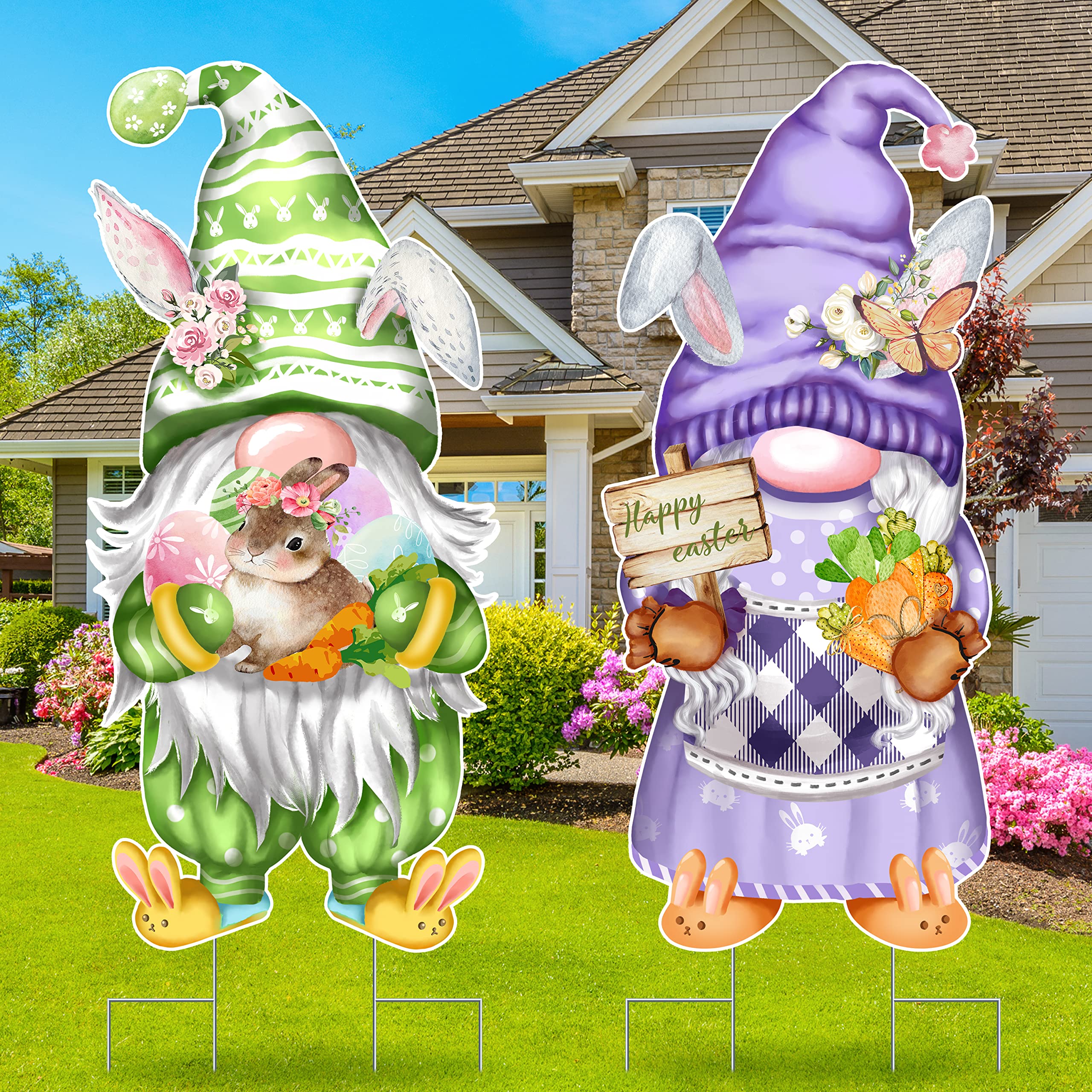 Oster-Hofschilder Mit Küken & Hase – 80 Cm, Wetterfest & Herzallerliebst – Deko Für Garten, Terrasse & Frühlingsparty