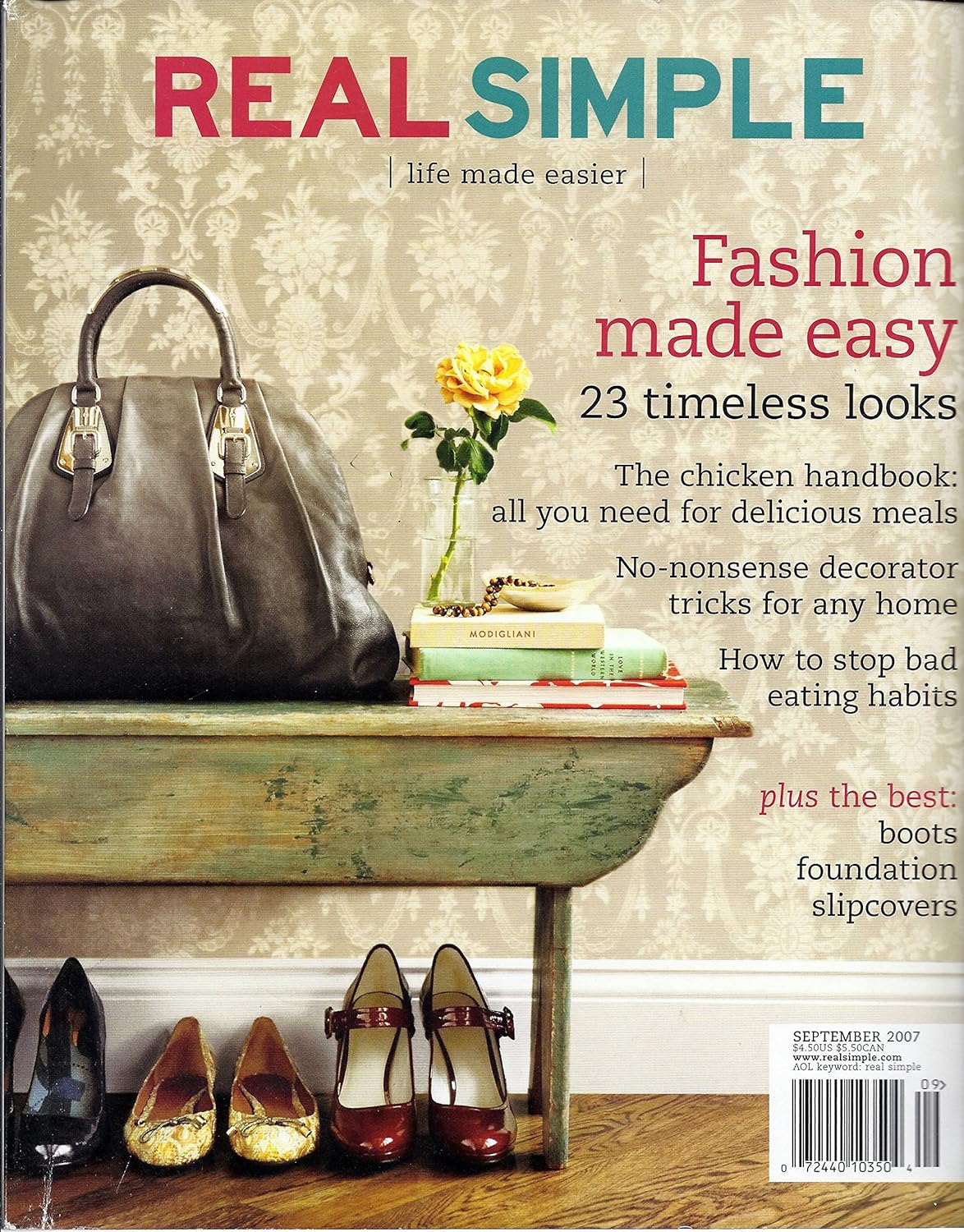 REAL SIMPLE life made easier (magazine) September 2007 Fashion Made