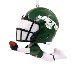 Hallmark NFL New York Jets Bouncing Buddy Christmas Ornament