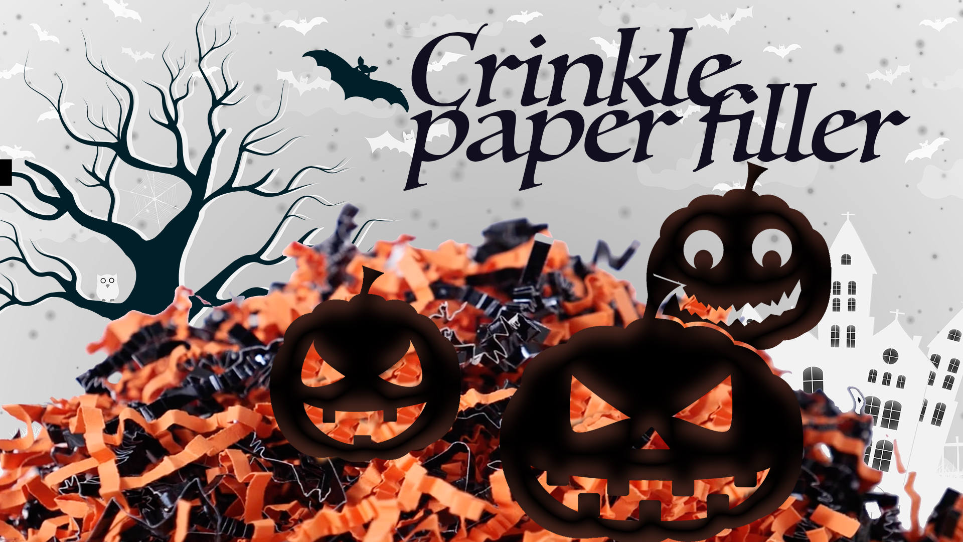 Amazon.com: UNIQOOO 16oz Halloween Crinkle Cut Paper