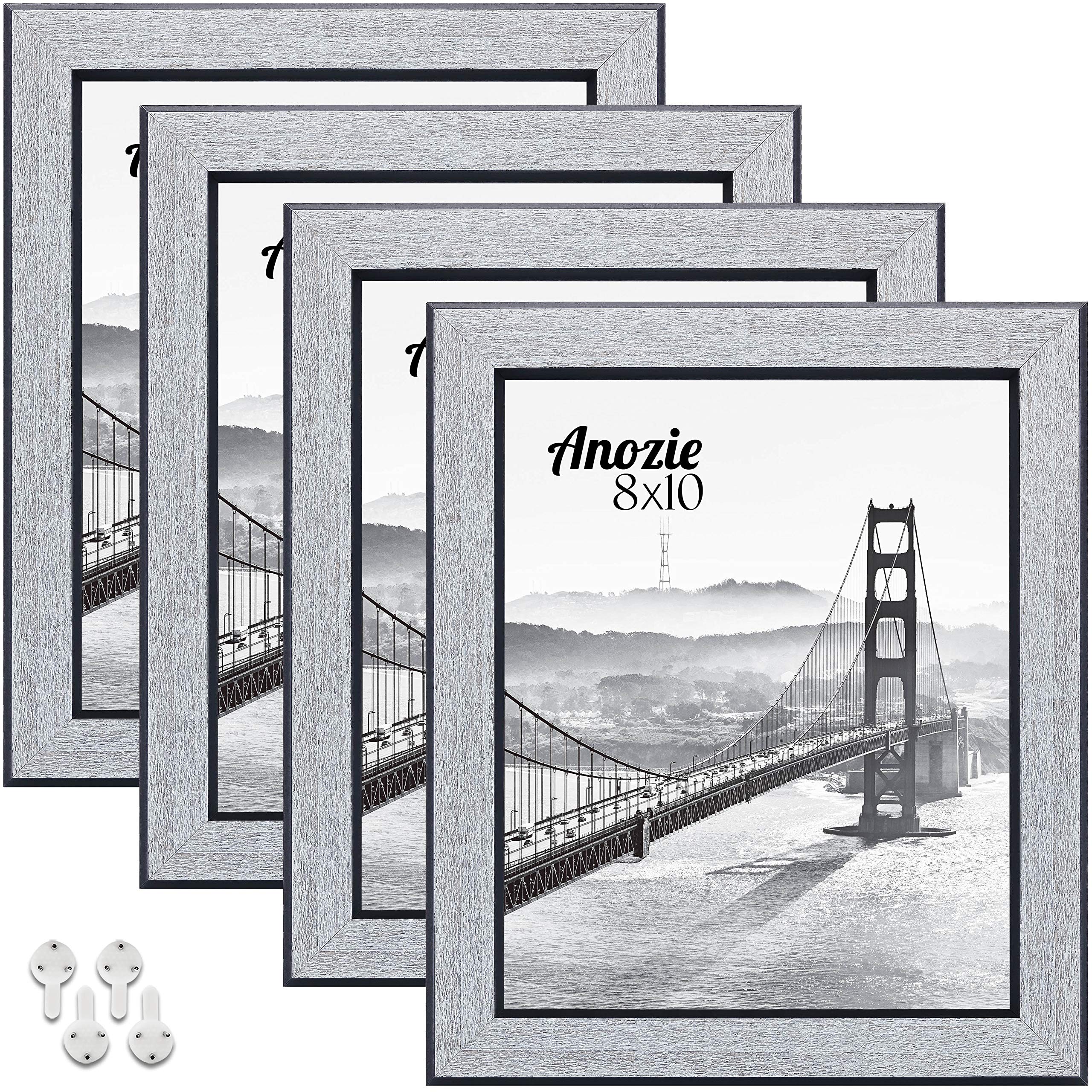 Photo 1 of *Stock Photo Wrong Color* Anozie 8X10 Picture Frames (4pack) with HD Real Glass