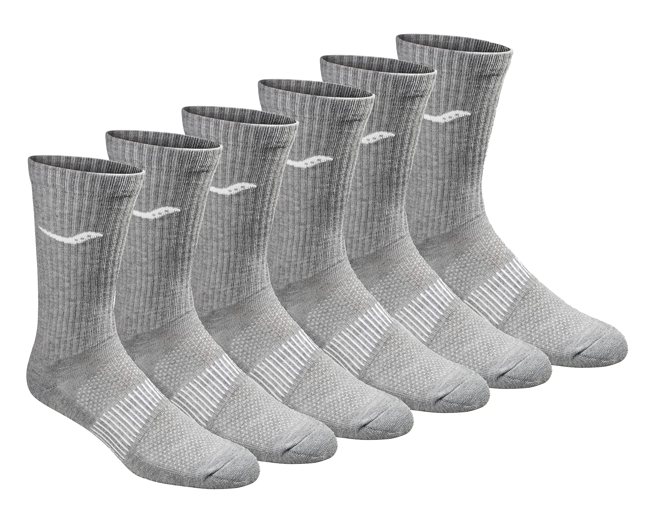 Saucony Rundry Mesh Ventilating Comfort Fit Performance Crew Socks, Available In L-xl (3, 6, 12 Pairs) Calcetines para correr Hombre (Pack de 6) — view 11