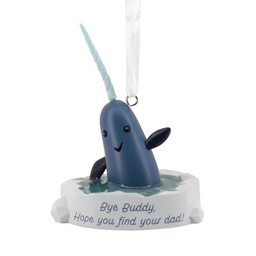 Hallmark Elf Narwhal Christmas Ornament, Christmas...