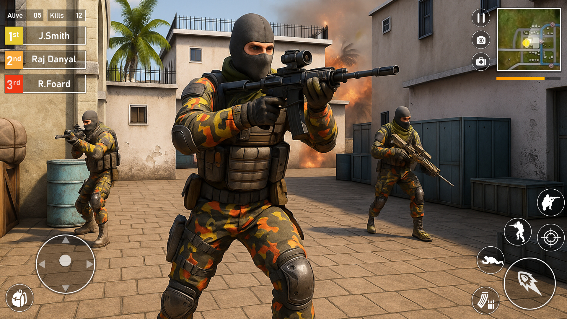 Real Commando FPS Shooting 3D: Call of Gun War, Army Strike Ops & Gun ...