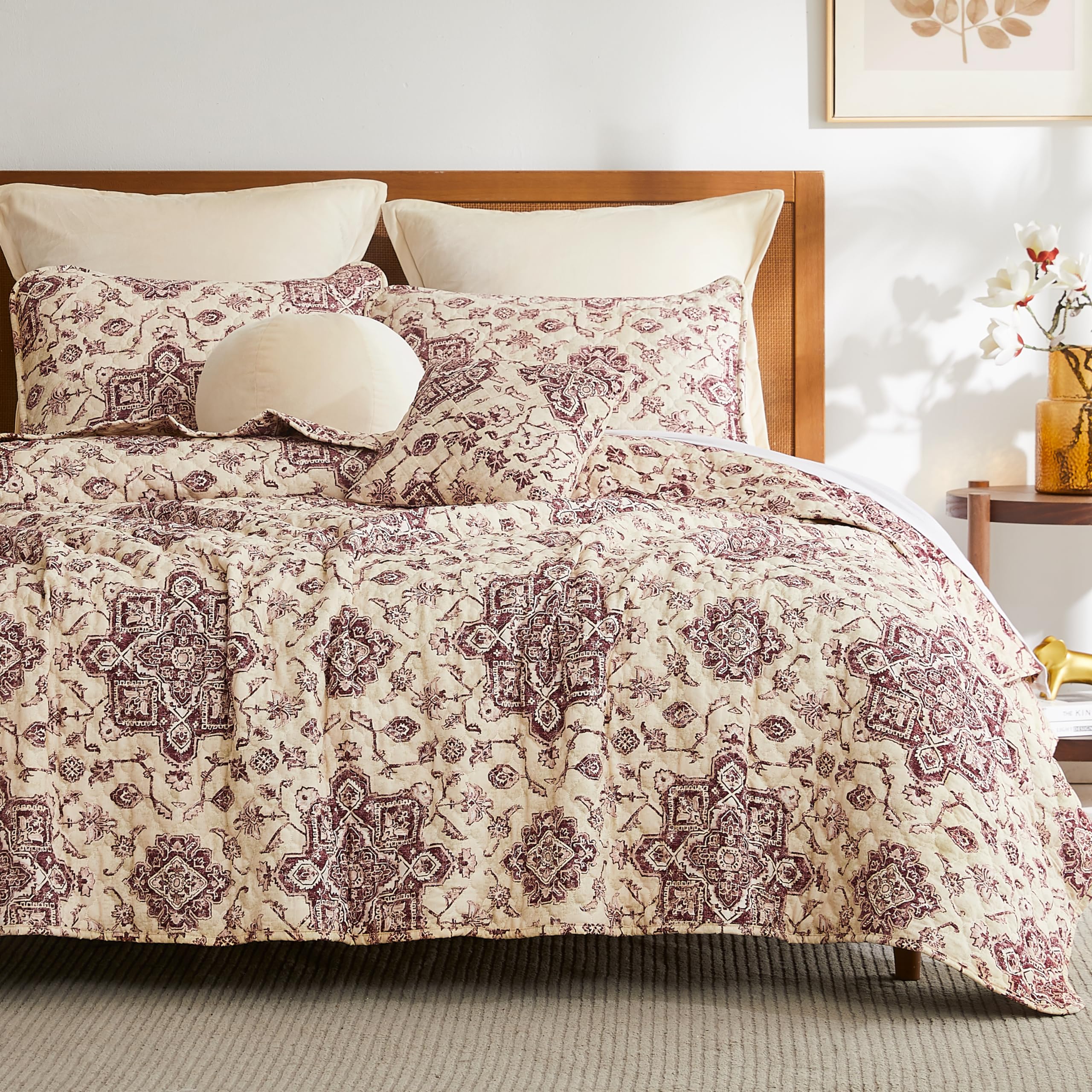 Southshore Fine Living Inc. Set Di Biancheria Da Letto Con Piumone Matrimonialequeen Size Piumone Alternativo Floreale Con Federe Abbinate Cop~p122109461