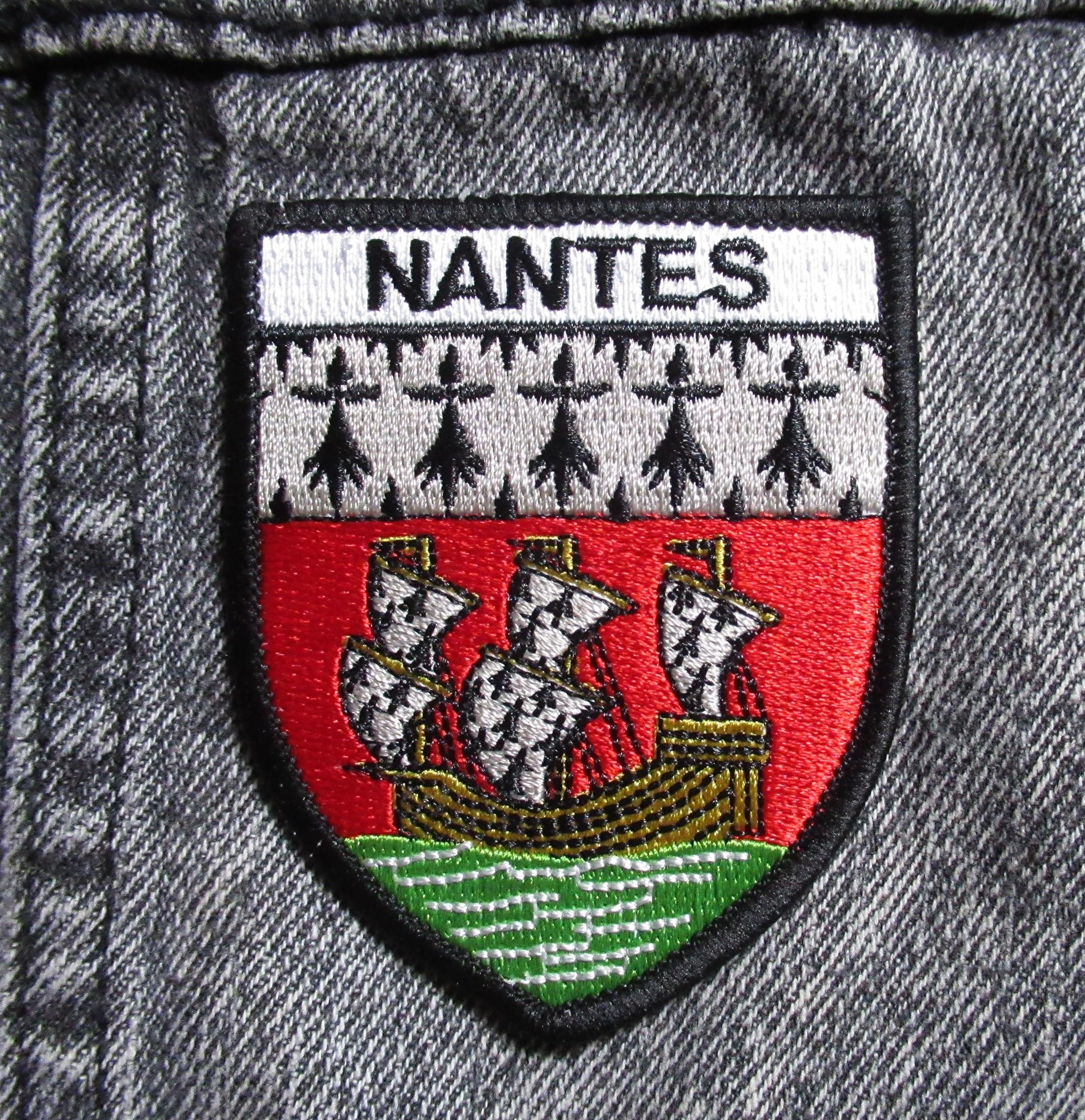 Lot De 2 écussons Vintage FC Nantes – Années 80 – Jaune Et Vert