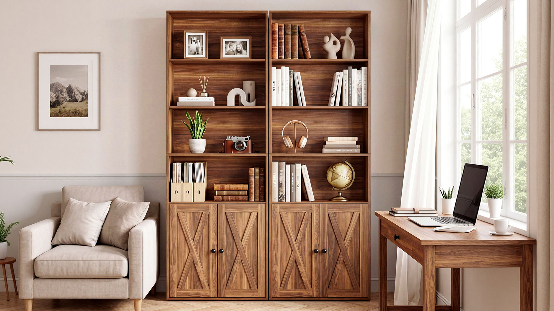 Amazon.com: IRONCK Industrial Bookshelves and Bookcases with Doors