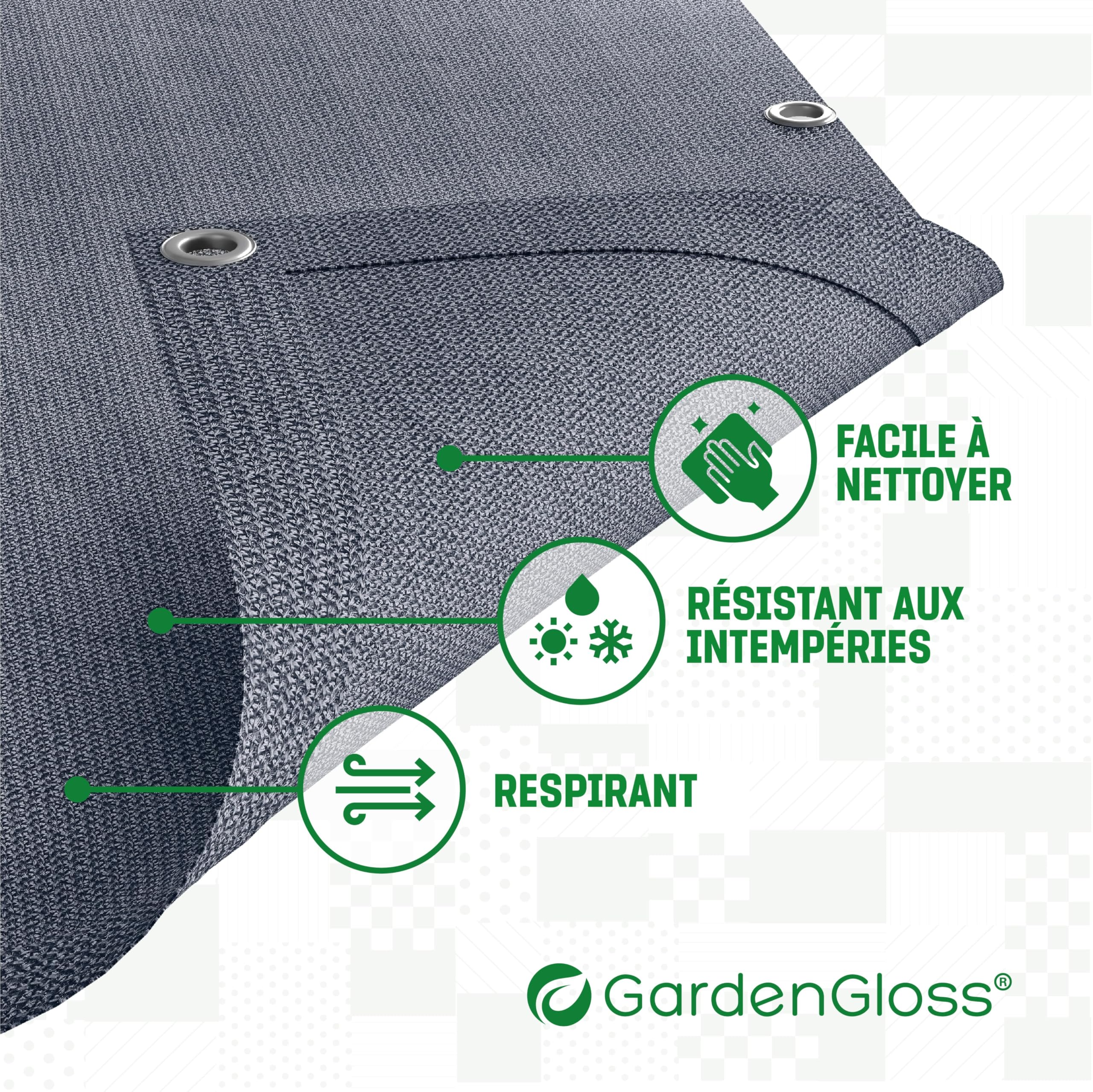 Tapis de Préau Imperméable Extérieur avec Piquets et Sac de Transport