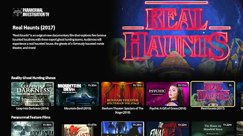Paranormal Investigation TV - Real Ghost Hunting - Bigfoot - UFO, Demonic Possession and Parapsychology Documentaries - Psychic, ESP, Telepathy and Medium Shows - Cryptozoology - Afterlife. – vue 4
