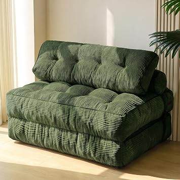 MAXYOYO Folding Sofa Bed, Convertible Chair Bed with Pillow