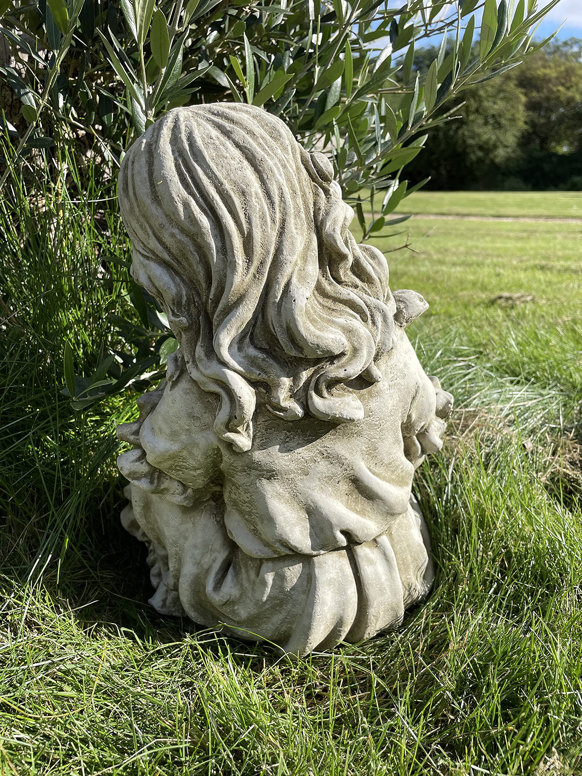 Statue de fille en train de lire | Pierre reconstituée Décoration de jardin classique en béton