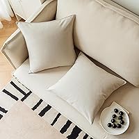 Vista 11 de NiNi ALL Juego de 2 fundas de almohada impermeables para exteriores, decorativas, casa de campo, jardín, fundas de cojín sólidas para patio, tienda