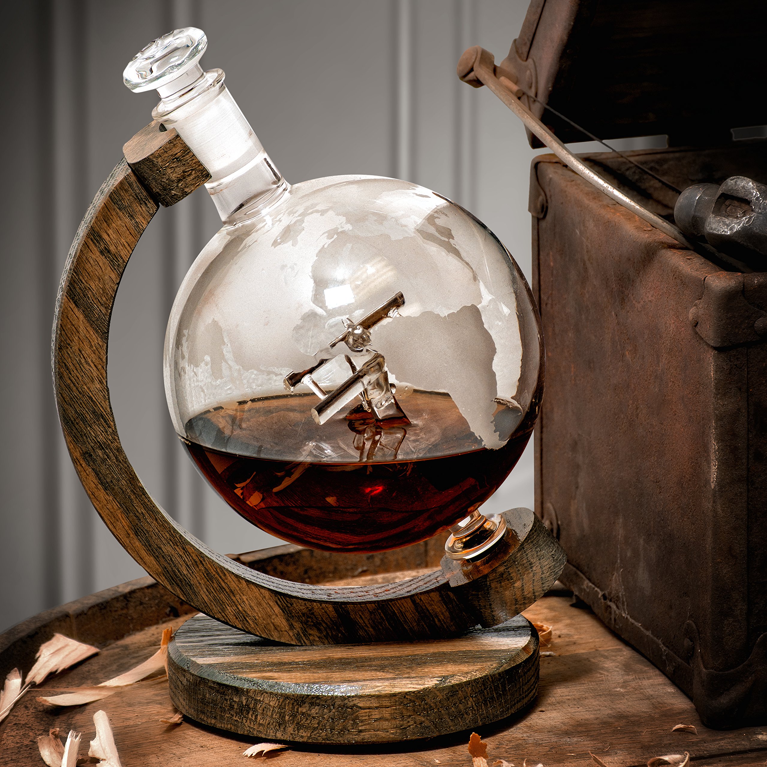 Airbus A320 Captain Whiskey Decanter Set Aircraft Liquor Bottle Collection Aviation Gift