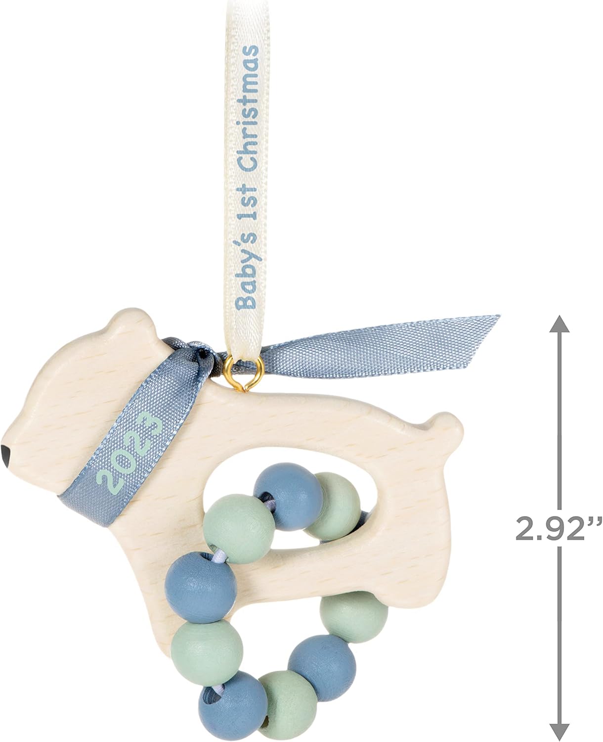 Hallmark Keepsake Christmas Ornament 2023, Baby Boy's First Christmas, Bear - Image 5