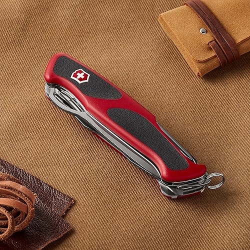 Miniatura 2 de Vcitorinox Swiss Army RangerGrip 58 Hunter Cuchillo de bolsillo multiherramienta negrorojo 5118in