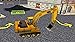 City Construction JCB Excavator- Heavy Vehicle Driving