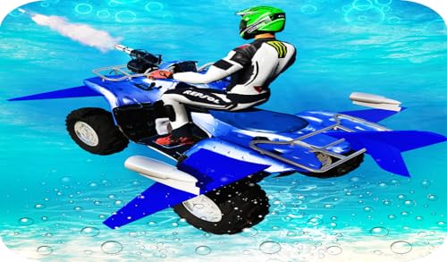 Underwater Flying ATV Quad Bike Shooting