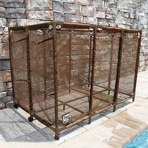 Miniatura 5 de Soporte para fideos de piscina, juguetes, flotadores, bolas y flotadores, organizador de almacenamiento de malla, extra grande (30.2 pulgadas de